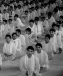 A large group of Vedic Pandits