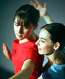 2 girls dancing