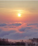 sunrise over clouds