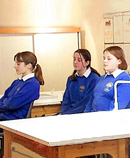 meditating girls