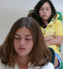 girls meditating