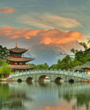Pagoda and bridge