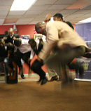 students dancing in unison