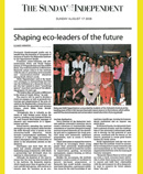 newspaper article about donation