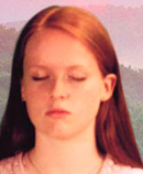 Girl meditating
