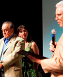 presenting award