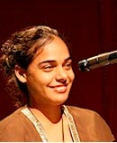 girl at mic