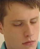student meditating