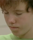 Boy meditating