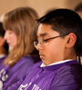 children meditating