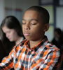 boy meditating