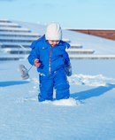 child in snow